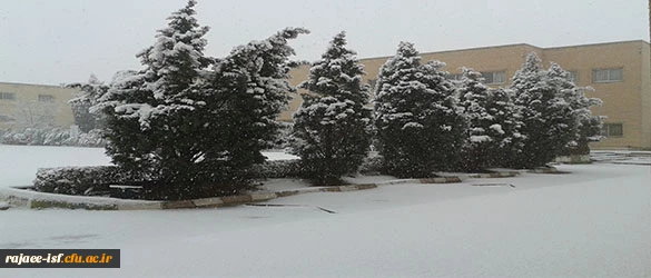 بارش برف در اصفهان