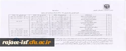 تقویم آموزشی و ضوابط انتخاب واحد