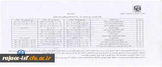 تقویم آموزشی و ضوابط انتخاب واحد دانشجویان اعلام شد.