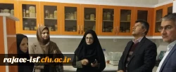بازدید دکتر عروف زاد از آزمایشگاه های رشته های علوم پایه