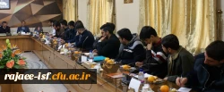 نشست صمیمانه دکتر عروف زاد با اعضای هیئت های مذهبی وتشکل های دانشجویی