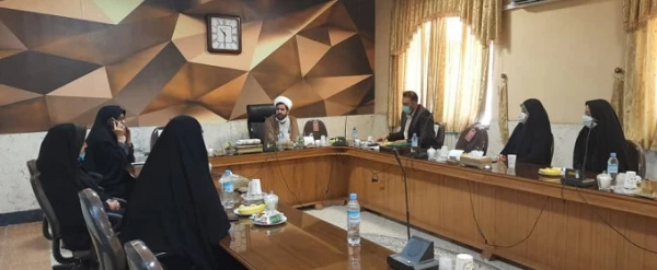 جلسه هم اندیشی مسئولین بسیج ناحیه و نهاد رهبری با ریاست و کارشناس امور فرهنگی مرکز شهید رجایی