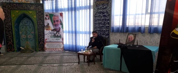 مراسم عزاداری شهادت حضرت فاطمه (س) و بزرگداشت سالگرد شهادت سردار دل ها