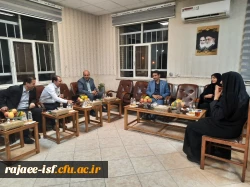 بازدید معاون فرهنگی تربیتی دانشگاه فرهنگیان از مرکز شهید رجایی اصفهان 4